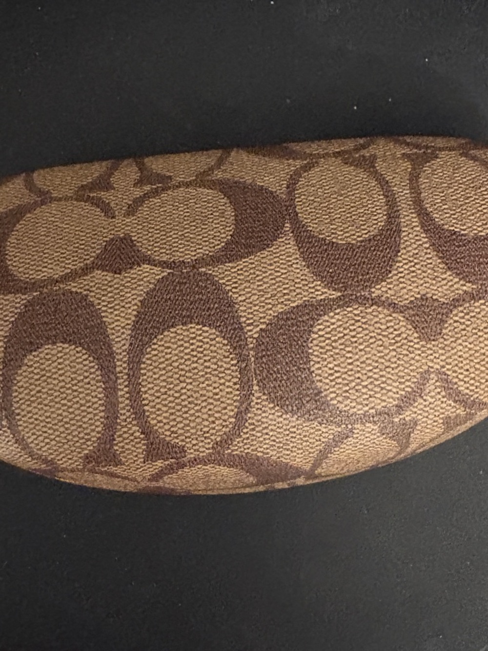 Coach Brown Signature Sunglasses Case